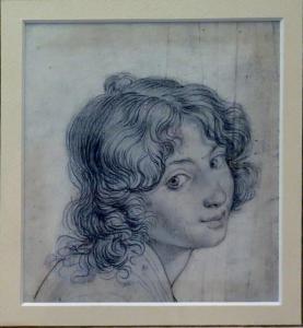 VAN DEN ABEELE Jodocus Josse Sebastiaen 1797-1855,Tête de jeune fille,The Romantic Agony 2016-11-25
