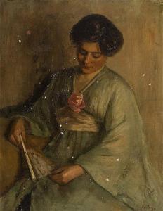 van den BERG Ans 1873-1942,Girl in kimono,AAG - Art & Antiques Group NL 2017-12-18