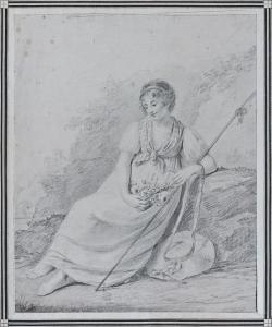 VAN DEN BERG Cornelis 1699-1774,La jeune bergère,Jean-Mark Delvaux FR 2013-12-06