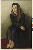 van den BERG Josna Michiel 1905-1978,Zittend vrouw met hoofddoek,Venduehuis NL 2010-12-15