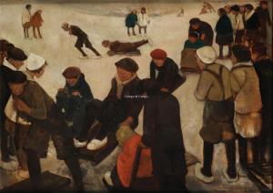 van den BERG Willem 1886-1970,Plaisir d'hiver,Campo & Campo BE 2024-04-23