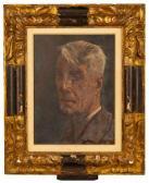 van den BERG Willem 1886-1970,Self Portrait (#0120),Cottone US 2020-06-17