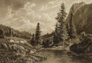 van den BERGHE Willem Jan 1823-1901,In Tirol,1871,Jeschke-Greve-Hauff-Van Vliet DE 2019-03-29