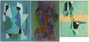 van den BORRE Guillaume 1896-1984,Abstractions géométriques,1956,VanDerKindere BE 2020-01-21