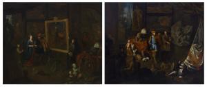 van den BOSSCHE Balthazar 1681-1715,A painter's studio with an elegant couple,Christie's 2024-01-31