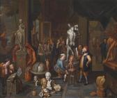 van den BOSSCHE Balthazar 1681-1715,In the studio of a sculptor,Palais Dorotheum AT 2011-12-12