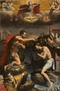 VAN DEN BROECK HENDRICK 1523-1601,Le baptème du Christ,Etude Provence FR 2007-06-29