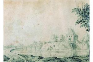 van den BURG Dirck 1723-1773,A Dutch River Scene,John Nicholson GB 2015-02-25