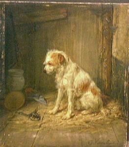 van den EYCKEN Charles I 1809-1891,GUARDING A TRAPPED RAT,William Doyle US 2005-02-15