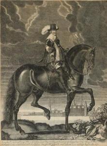 van den HOEYE Rombout,King Christian IV on horseback, Frederiksborg Pala,Bruun Rasmussen 2020-11-09