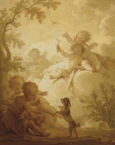 van der AA Dirk 1731-1809,Putti in a wooded landscape,1776,Christie's GB 2012-07-04