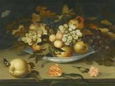 van der AST Balthasar,A STILL LIFE WITH A DELFT BOWL CONTAINING FRUIT, O,1639,Sotheby's 2013-04-10