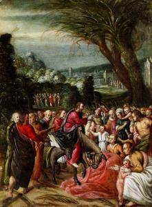 van der BORCHT Hendrik 1583-1651,DER EINZUG JESU IN JERUSALEM,Hampel DE 2011-06-30