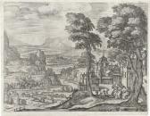 van der BORCHT Pieter III 1614-1690,Phantastische Landschaft mit Abraham den ,1586,Galerie Bassenge 2020-11-25