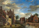 Van Der HEYDEN Jan 1637-1712,View of a Small Town,Lempertz DE 2015-11-14