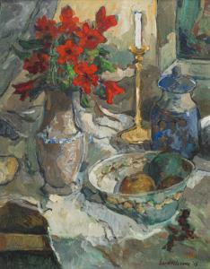 VAN DER MERWE Eben 1932,Still Life with Vase,2015,Strauss Co. ZA 2024-03-11