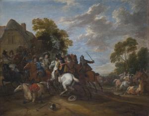 VAN DER MEULEN Adam Frans 1632-1690,Choc de cavalerie,Christie's GB 2023-11-17
