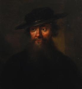 van der MYN Frans, Francis,Portrait of a gentleman wearing a hat,Bruun Rasmussen 2023-07-31