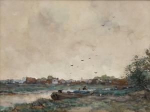 van der NAT Willem Hendrik 1864-1929,Aan de sloot,Venduehuis NL 2024-02-28