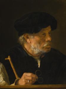 van der PLUYM Karel,A MAN, BUST-LENGTH, HOLDING A CANE AND HIS SPECTAC,Sotheby's 2019-01-30
