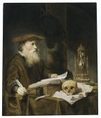 van der PLUYM Karel 1625-1677,A scholar in his study,Christie's GB 2019-10-29