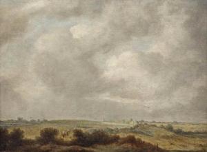 van der SCHALCKE Cornelis Symonsz 1611-1671,A extensive landscape with two figures in a ,Christie's 2015-06-23