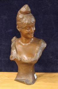van der STRAETEN Georges 1856-1928,bust of a woman,O'Gallerie US 2024-02-27
