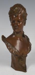 Van Der STRAETEN Georges 1856-1928,Buste d'élégante,Bayeux Encheres FR 2023-04-08
