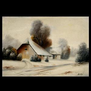 van der VELDE Hanny 1883-1959,Winter Landscape.,Auctions by the Bay US 2008-05-04