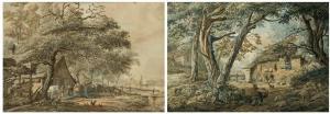 van der VINNE Vincent Jansz 1736-1811,Harnessing the horse in the barnyard,Venduehuis NL 2023-05-24