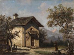 van der VOORT IN DE BETOUW Hermann Jacob 1847-1902,La retraite dans la chapelle de mo,Dogny Auction 2017-10-03