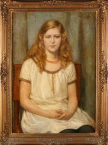 van der WAAY Nicolaas 1855-1936,Girls portrait,Twents Veilinghuis NL 2017-10-13