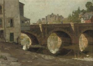 van der WAAY Nicolaas 1855-1936,view of the bridge, Bouillon,1926,Christie's GB 2010-03-09
