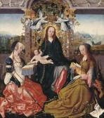van der WEYDEN Goswyn,The Virgin and Child with Saint Catherine of Alexa,Christie's 2004-07-07