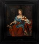 van der WILT Thomas,Portrait de femme avec son chien,1695,Cannes encheres, Appay-Debussy 2024-03-26