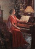VAN DER WINCKLE Emile,Femme au piano,1933,Chevau-Legers Encheres Martin-Chausselat 2011-05-22
