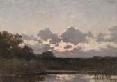 van der WINDT Chris 1877-1952,Avondstemming: A polder landscape,Christie's GB 2002-06-25
