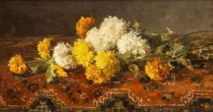 van der WINDT Chris 1877-1952,Flowers on a Persian carpet,Venduehuis NL 2023-11-16