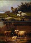 van DIEGHEM Joseph 1843-1885,Coastal scene with sheep and chicken and farmyard,1879,Biddle and Webb 2007-05-04