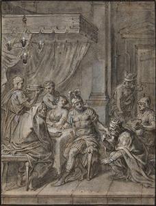 VAN DIEPENBECK Abrham 1596-1675,Priam demandant à Achille de lui rendre le corps ,Beaussant-Lefèvre 2022-02-10