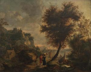 van DIEST Adriaen 1655-1704,An Italianate landscape with figures on a coastal,Bonhams GB 2023-04-04