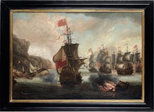 van DIEST Adriaen 1655-1704,Scontro navale,Cambi IT 2023-06-27