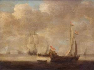 van DIEST Willem Hermansz 1600-1673,Several ships on a calm sea,Venduehuis NL 2021-11-17