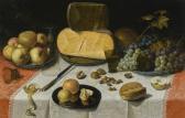 VAN DIJCK FLORIS 1575-1651,AN UITGESTALD STILL LIFE OF PEARS, APPLES AND GRAP,Sotheby's 2018-12-06