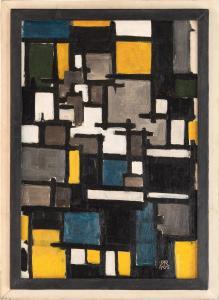 van DOESBURG Theo,Composition (Seated Figure),1918,Phillips, De Pury & Luxembourg 2023-11-14