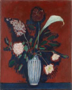 VAN DONGEN Kees 1877-1968,L'Arum ou Bouquet de fleurs au vase rayé,1912,Sotheby's GB 2024-04-24