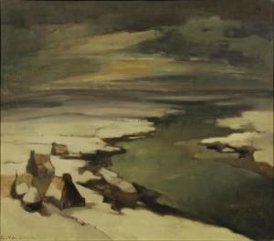 Van DOOREN Edmond 1896-1965,Paysage d'hiver,Campo & Campo BE 2024-04-23