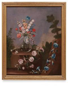 van DORNE Martin,Natura morta con vaso di fiori in un paesaggio,Wannenes Art Auctions 2023-09-25