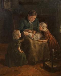 VAN DUSEN 1900-1900,Mother and Children,Hindman US 2011-01-19