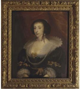 Van DYCK Antoon 1599-1641,Portrait of Queen Henrietta Maria (1609-1669),1609,Christie's 2006-09-06